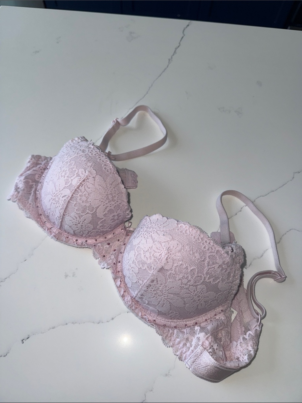 VS Pink 32B Balconette Bra